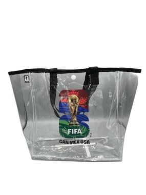 FIFA Clear Tote Bag with World Cup Trophy Graphic